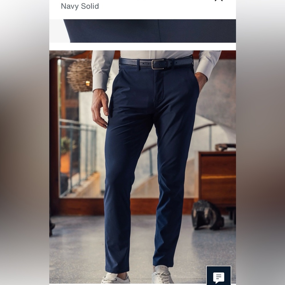 Mizzen+Main Helmsman Navy Jogger Pants - Picture 1 of 7